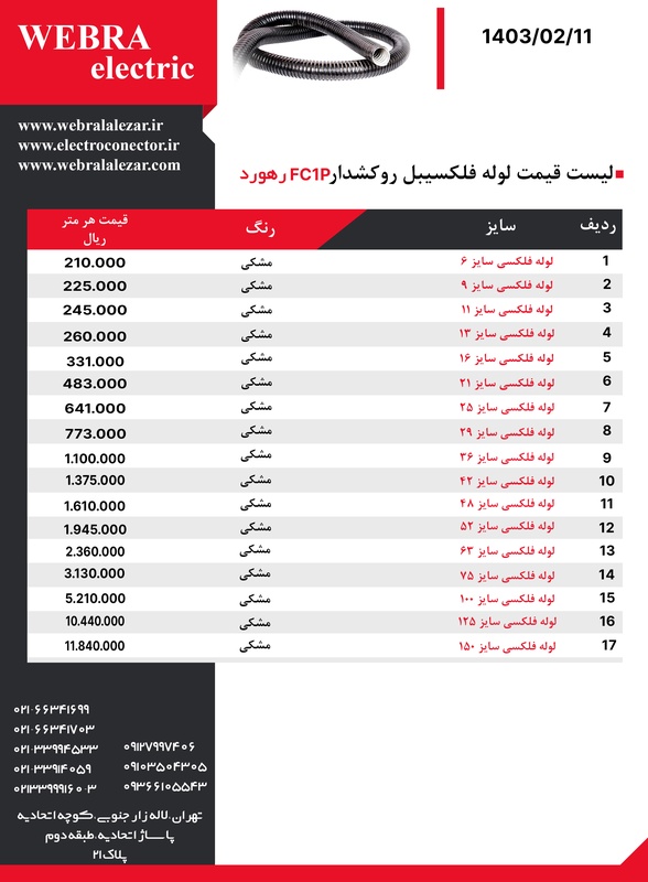 لوله فلکسیبل روکشدار