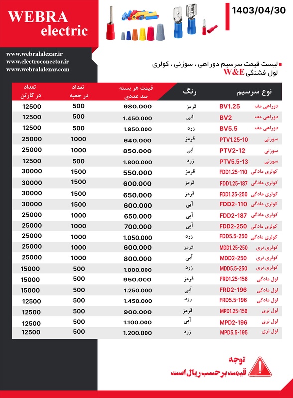 لیست قیمت سرسیم لاله زار