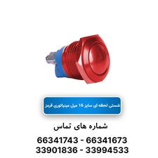 شستی استارت لحظه ای مینیاتوری قرمز JBH