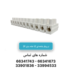 خرید و قیمت ترمینال شاخه ای 12تایی سایز 25