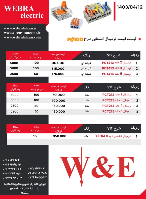 قیمت ترمینال انشعابی